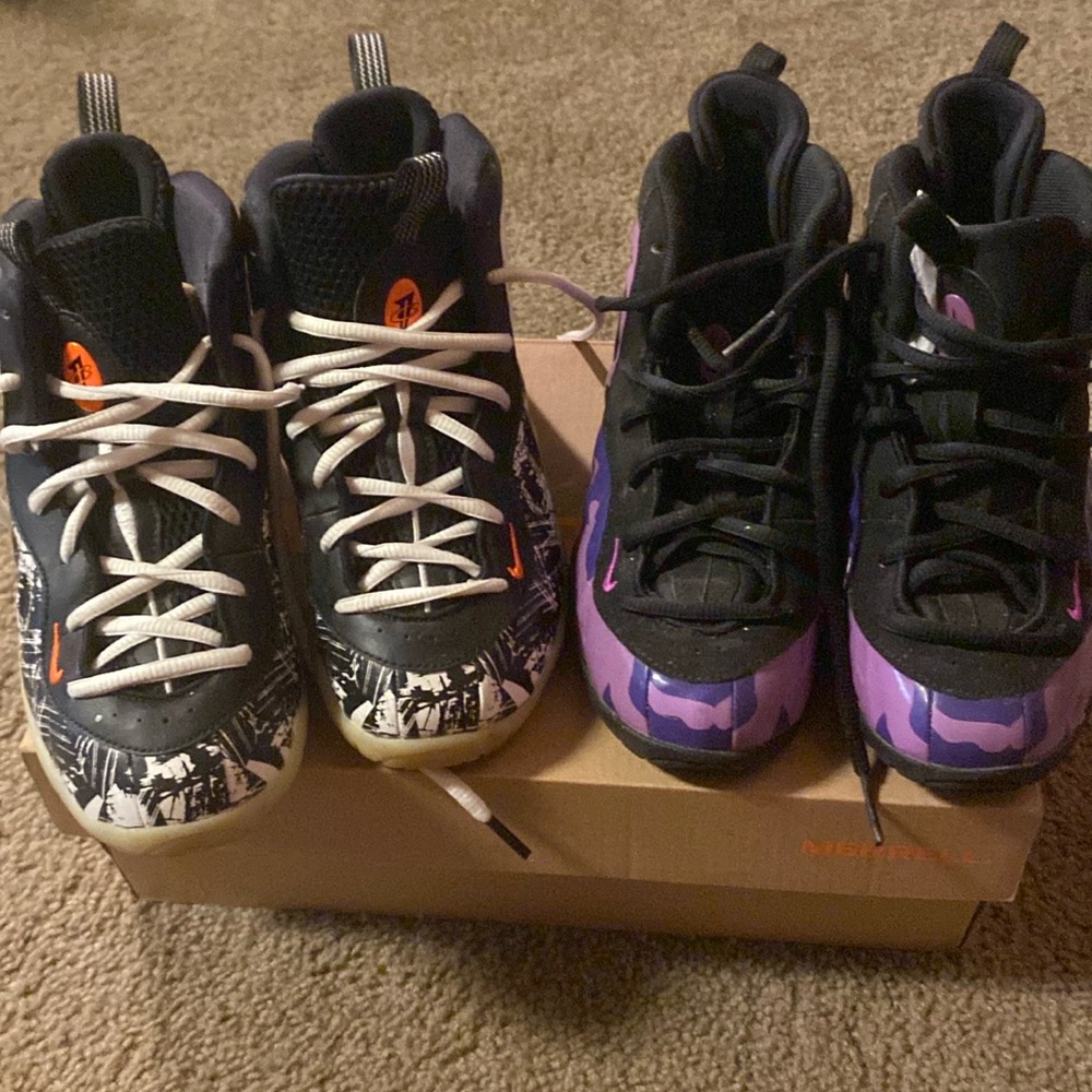 nike girls/boys foam posits worn 3 times does not come with box